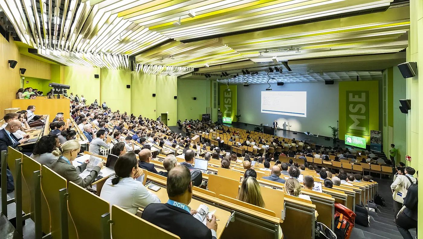 Audience in the lecture hall at MSE 2026