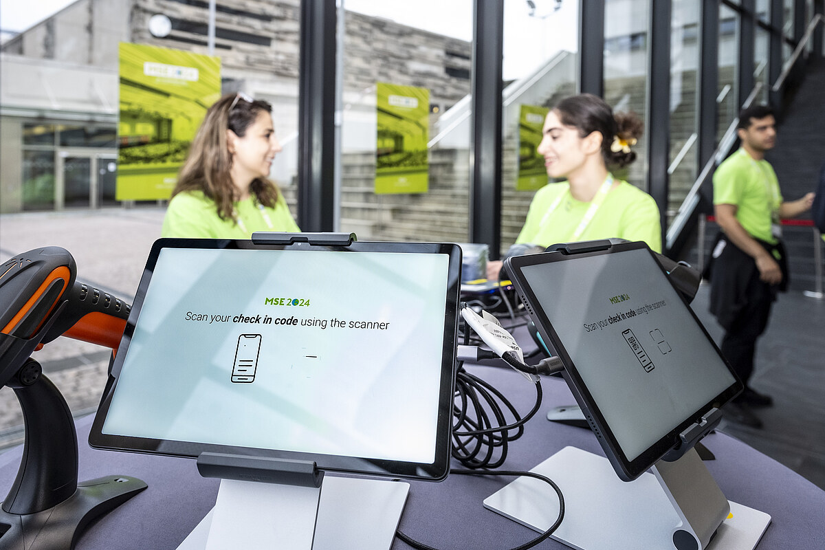Digitaler Check-in bei einer von DGM-Inventum betreuten Veranstaltung