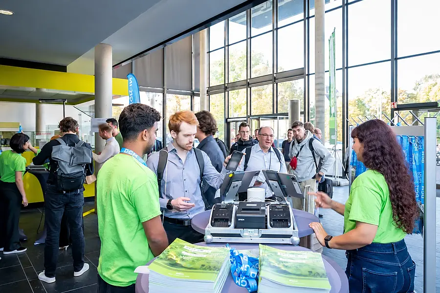 Participants and the event team at MSE 2026 self check-in