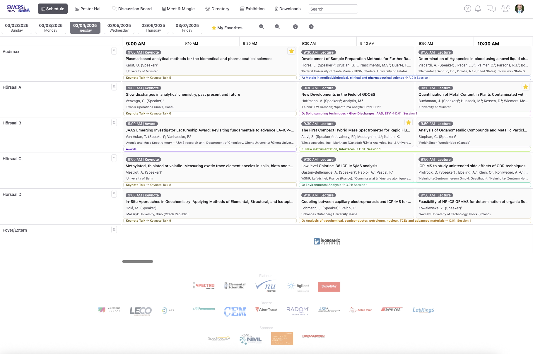 Eigenes Konferenzprogramm erstellen